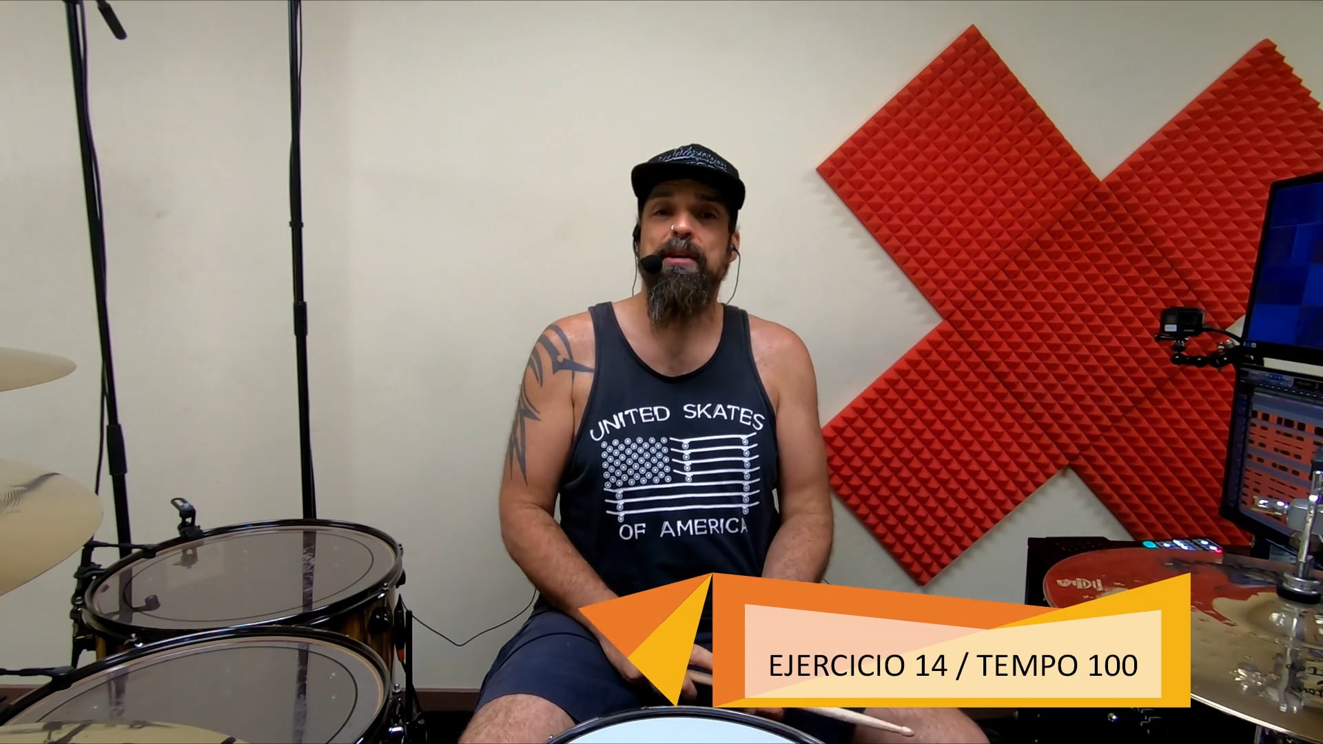 Curso de bateria, control dinámico 1 partituras